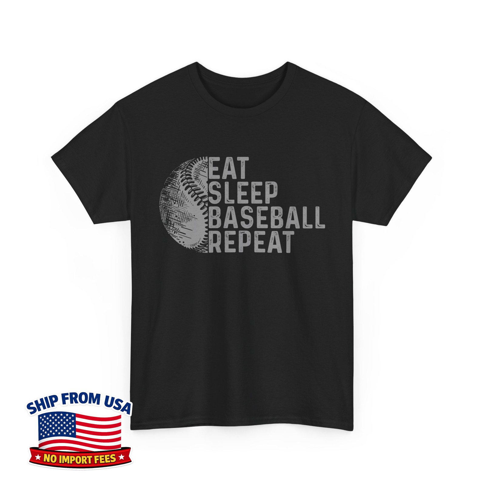 Baseball Eat Sleep Baseball Repeat Baseball Sports Lovers Unisex T-Shirt