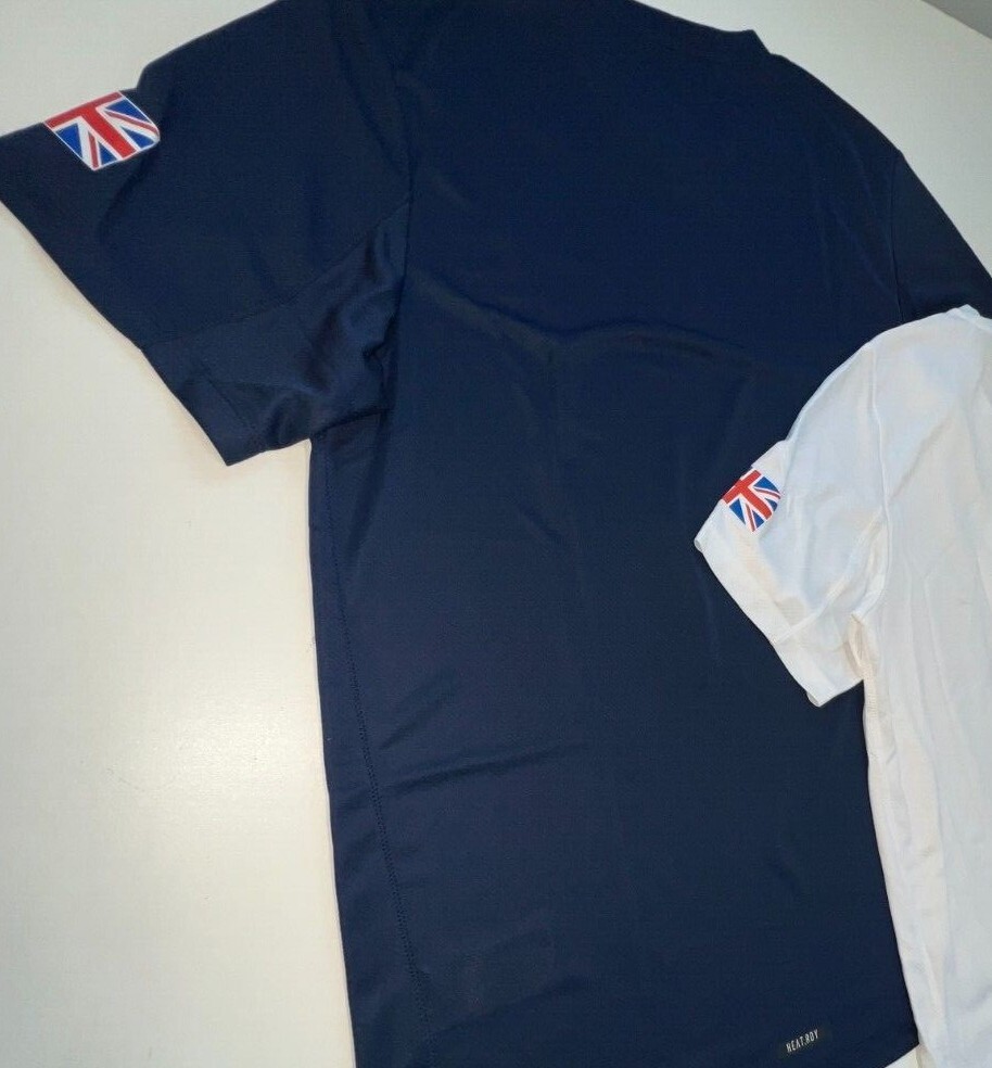 Adidas Training Shirt Team GB Tech Olympic Jersey White Blue XS S M L XL 2XL 3XL