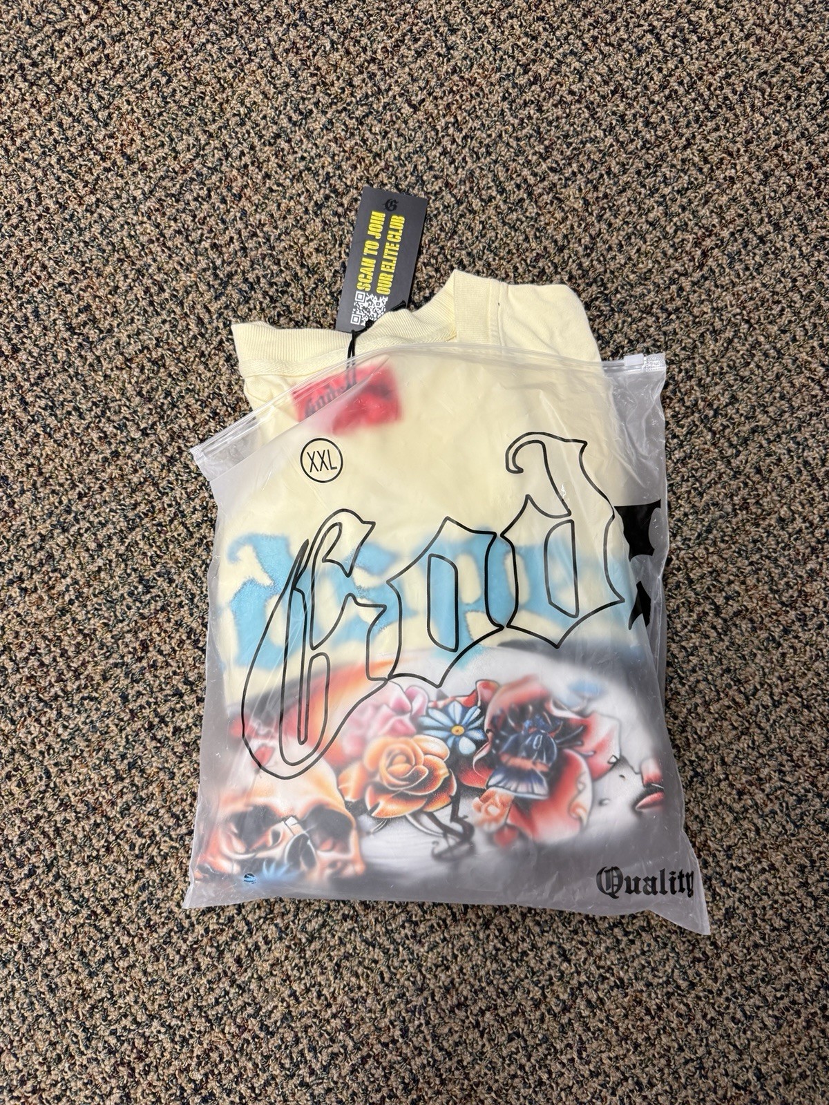 Godspeed Floral Skull Tee Cream