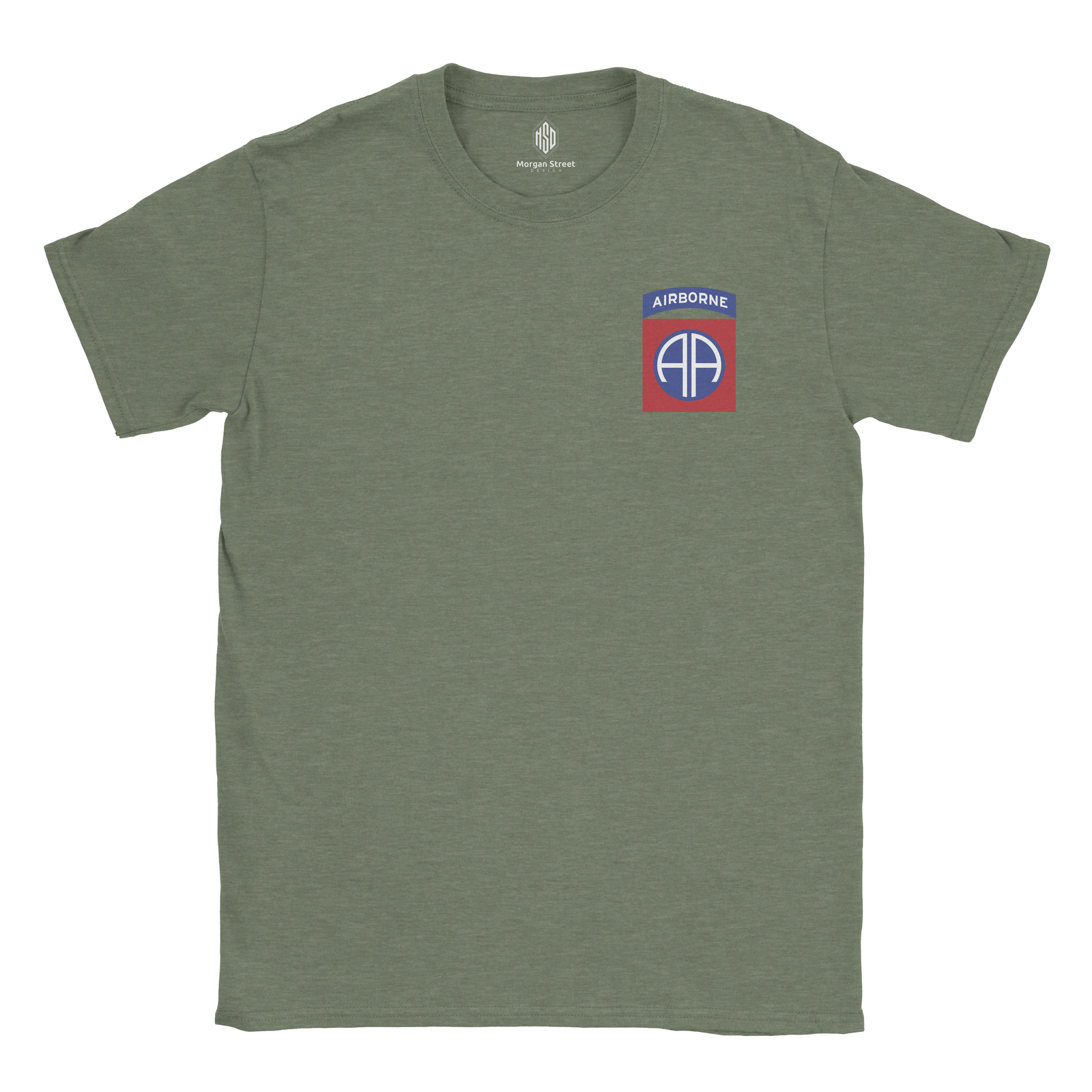 82nd Airborne Army Triblend T-Shirt. Free 3″ decal included.