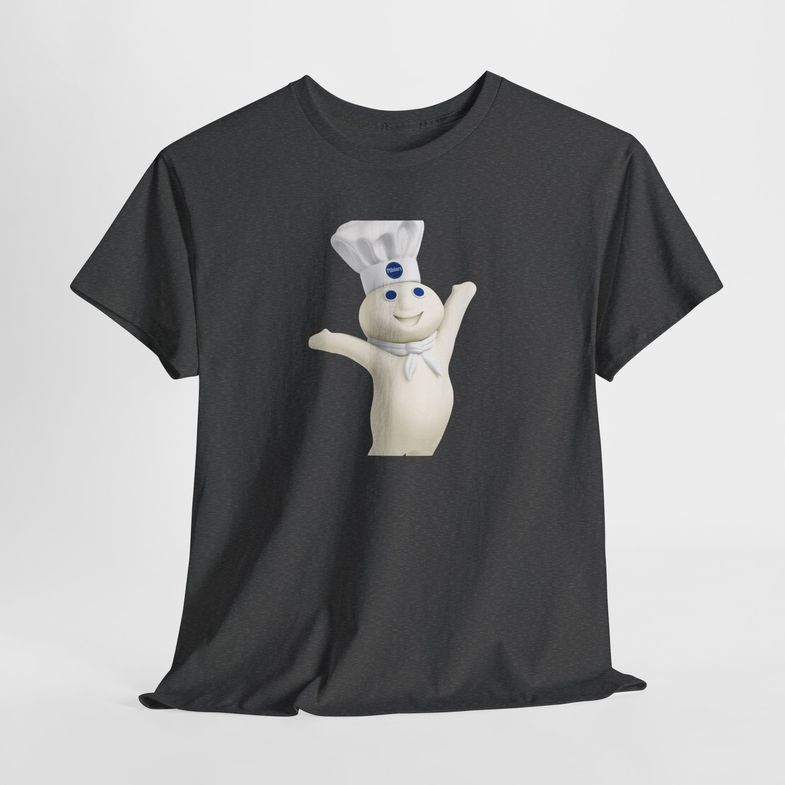 Mascot Doughboy T-Shirt, Poppin Fresh Tee, Gildan Heavy Cotton Shirt, Unisex