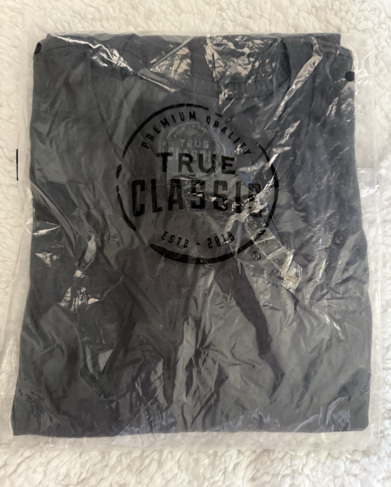 True Classic Carbon Crew Neck T-Shirt – Large