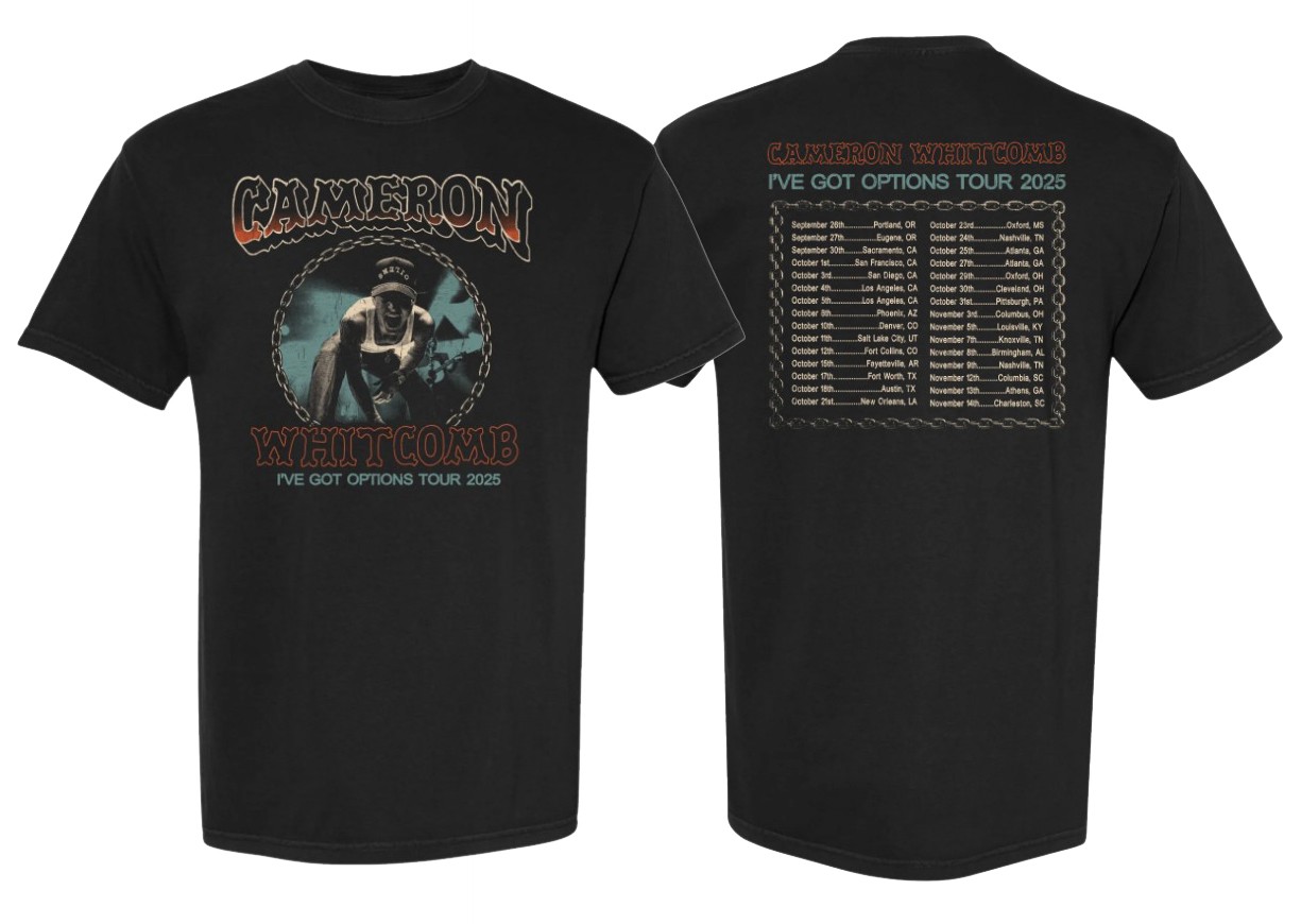 Cameron Whitcomb I’ve Got Options Tour Tee Unisex