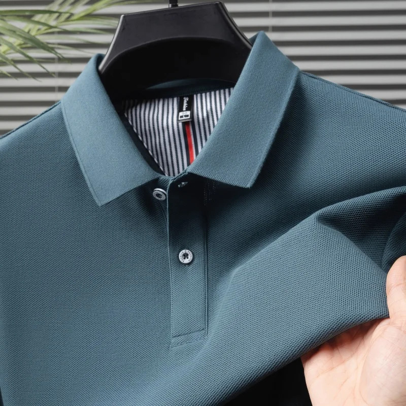 100% pure cotton short sleeved men’s polo shirt summer boutique fashion high-qua