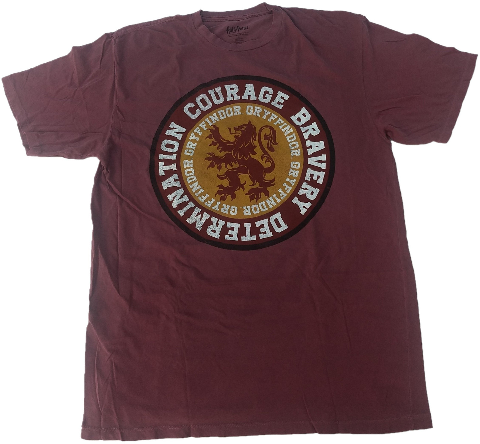 Harry Potter Gryffindor Lion Crest Courage Bravery T-Shirt Tee Shirt Mens NWT