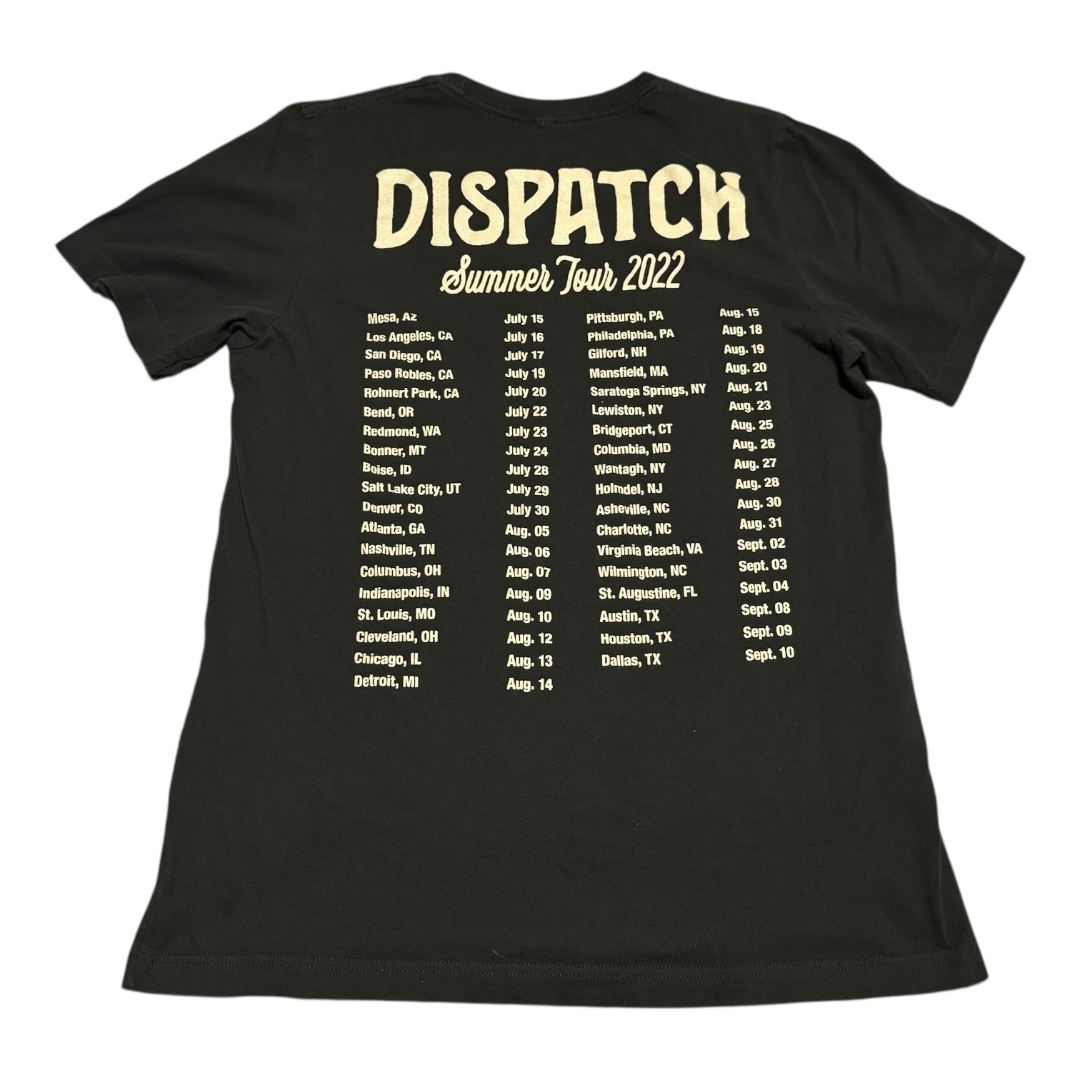 Dispatch 2022 Summer Tour Cotton Green Crewneck Shirt Men’s Large