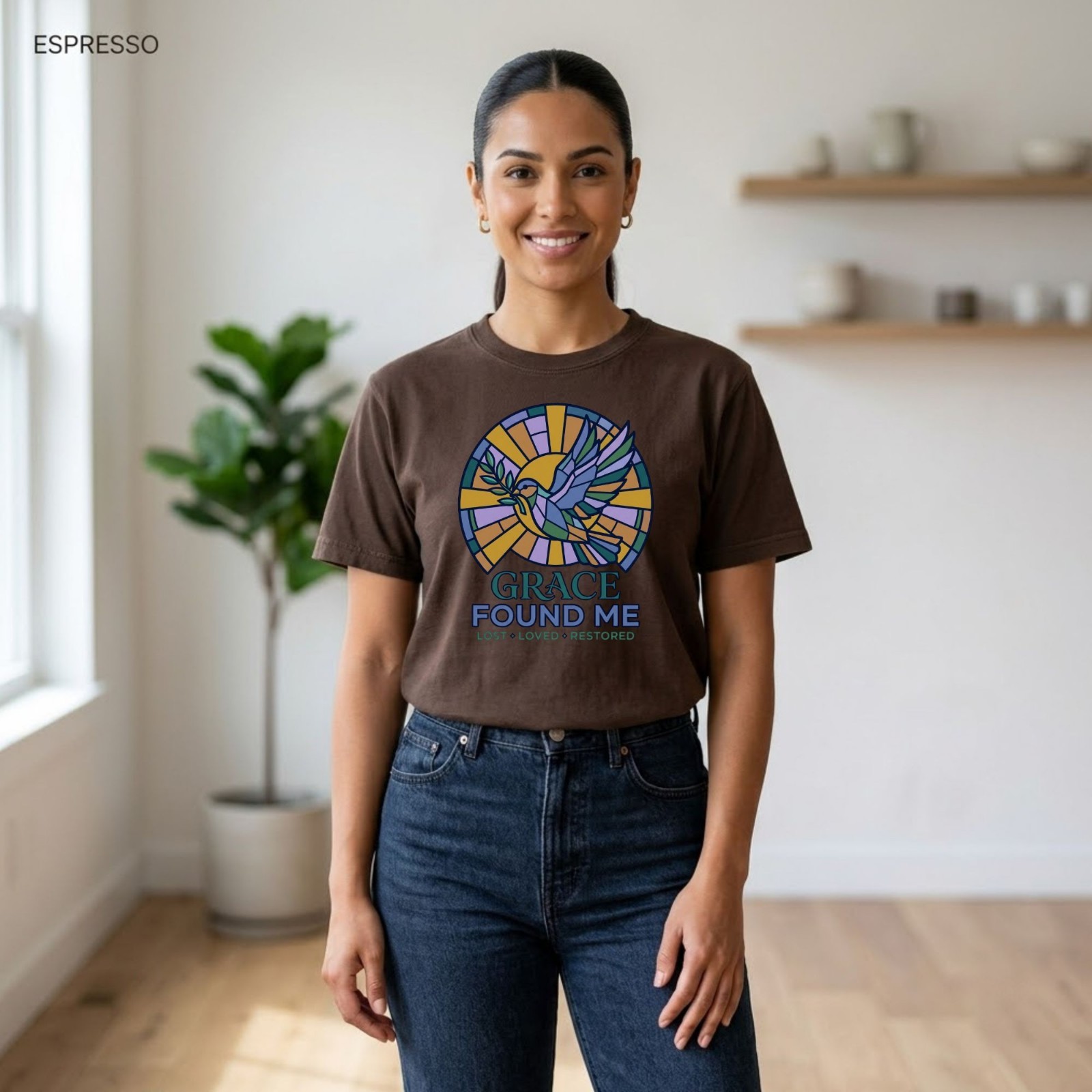 Grace Found Me Christian Dove Faith T-Shirt Freeships