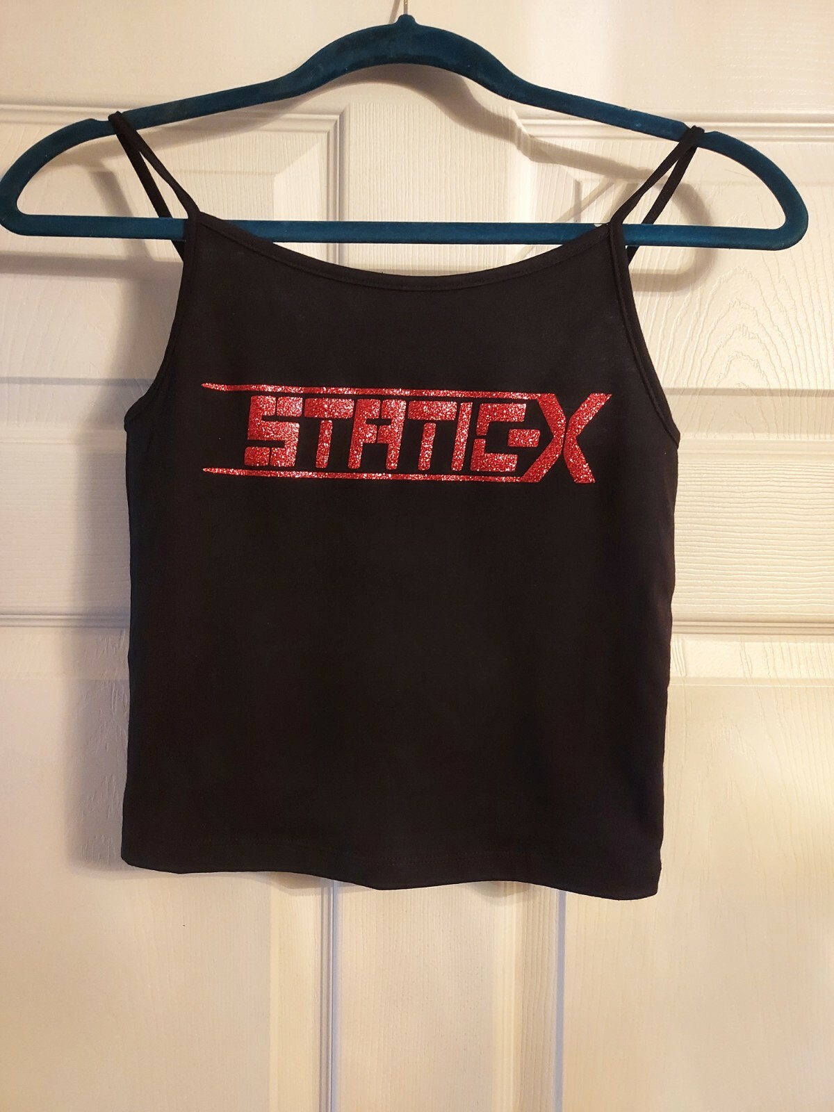 Static x crop top static x tank top static x shirt any size avail xs to xl