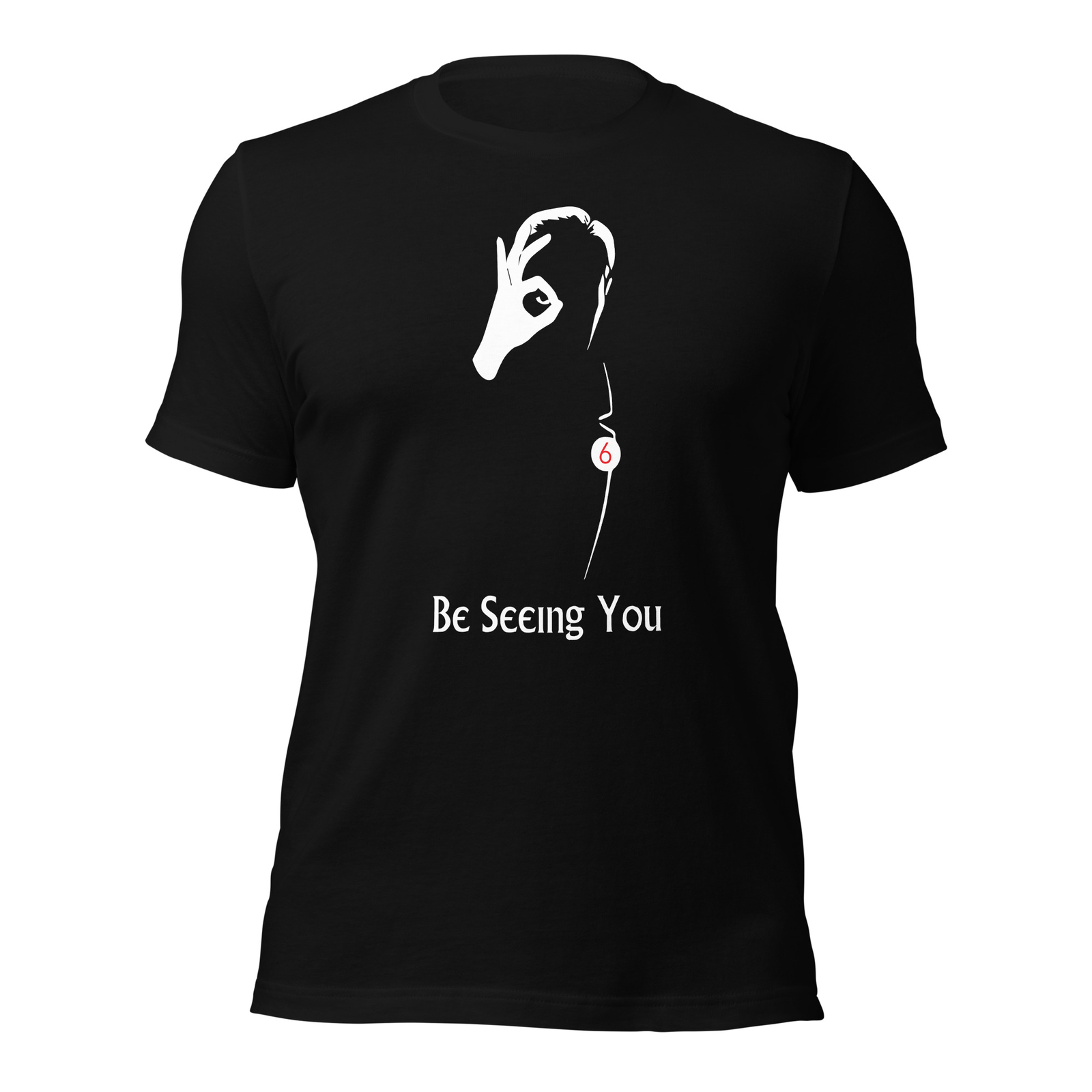 The Prisoner Be Seeing You Old Movie Unisex t-shirt Black & Navy Size S-3XL