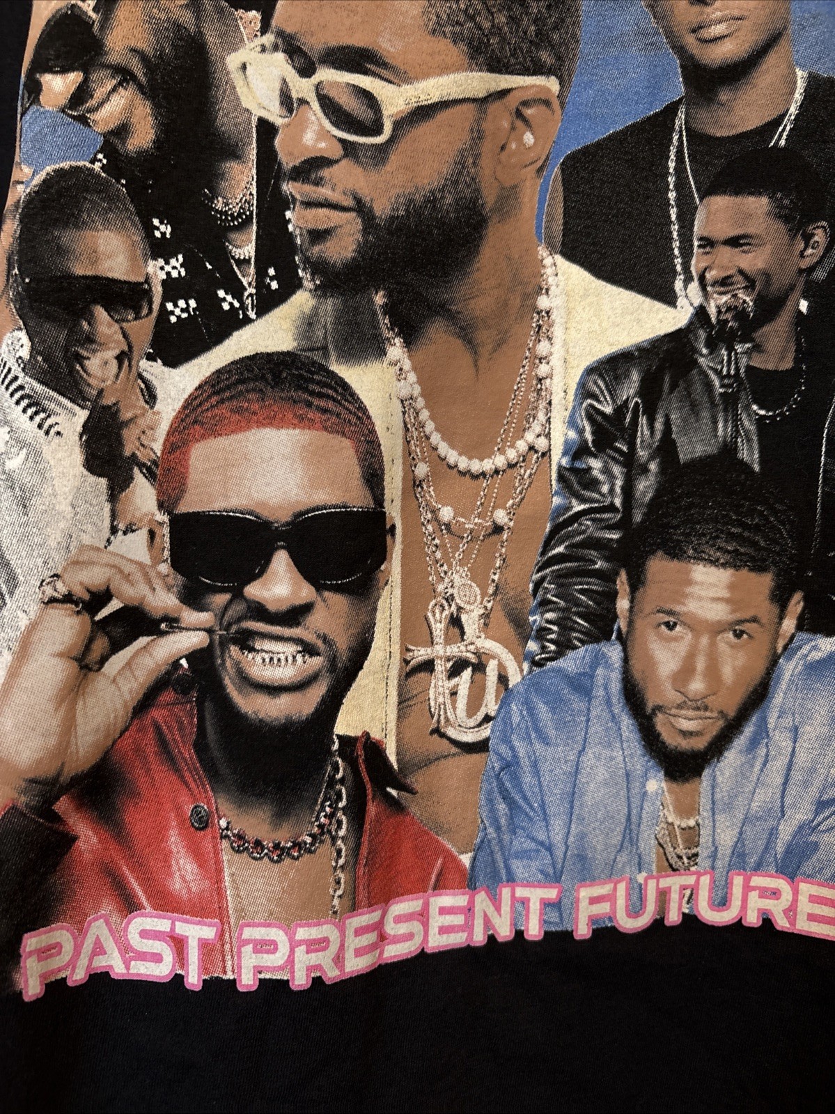 Usher Past Present Future Tour Black Shirt Size 2XL Mens