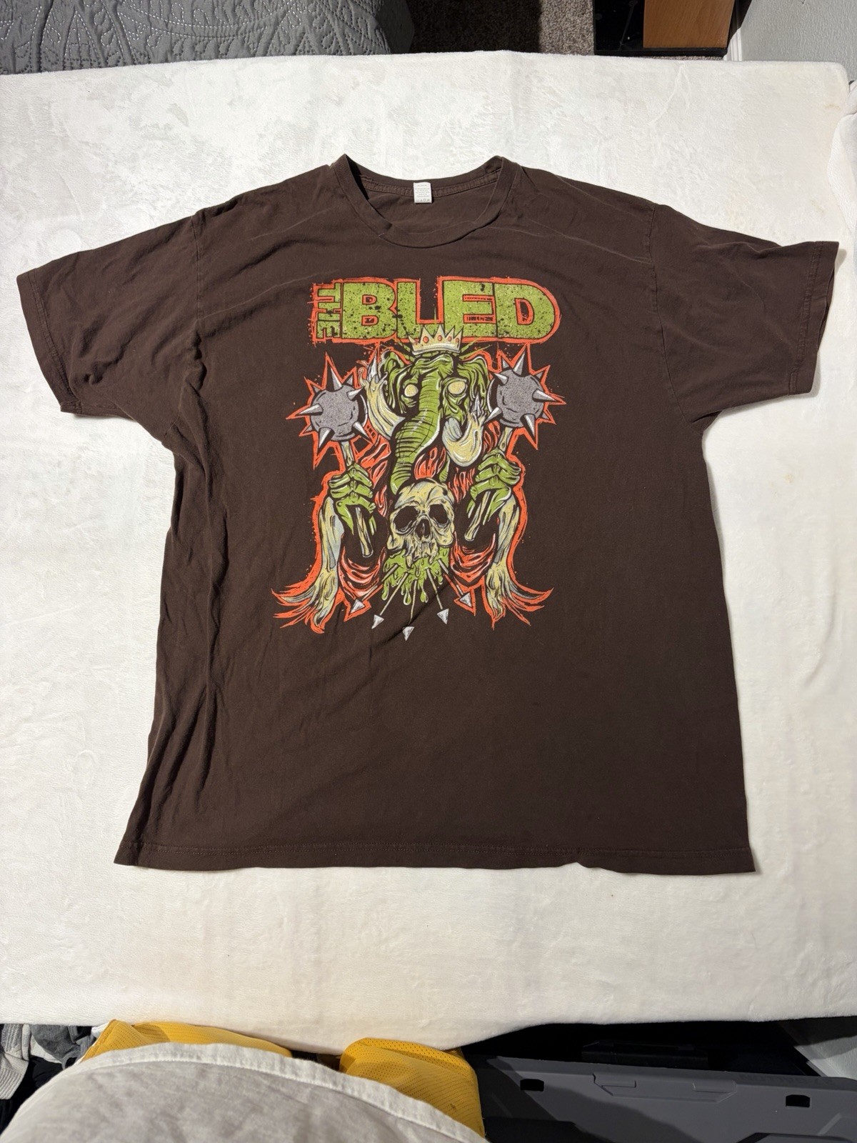 The Bled Band Shirt Y2K Metalcore Size XXL Brown Animated Graphic