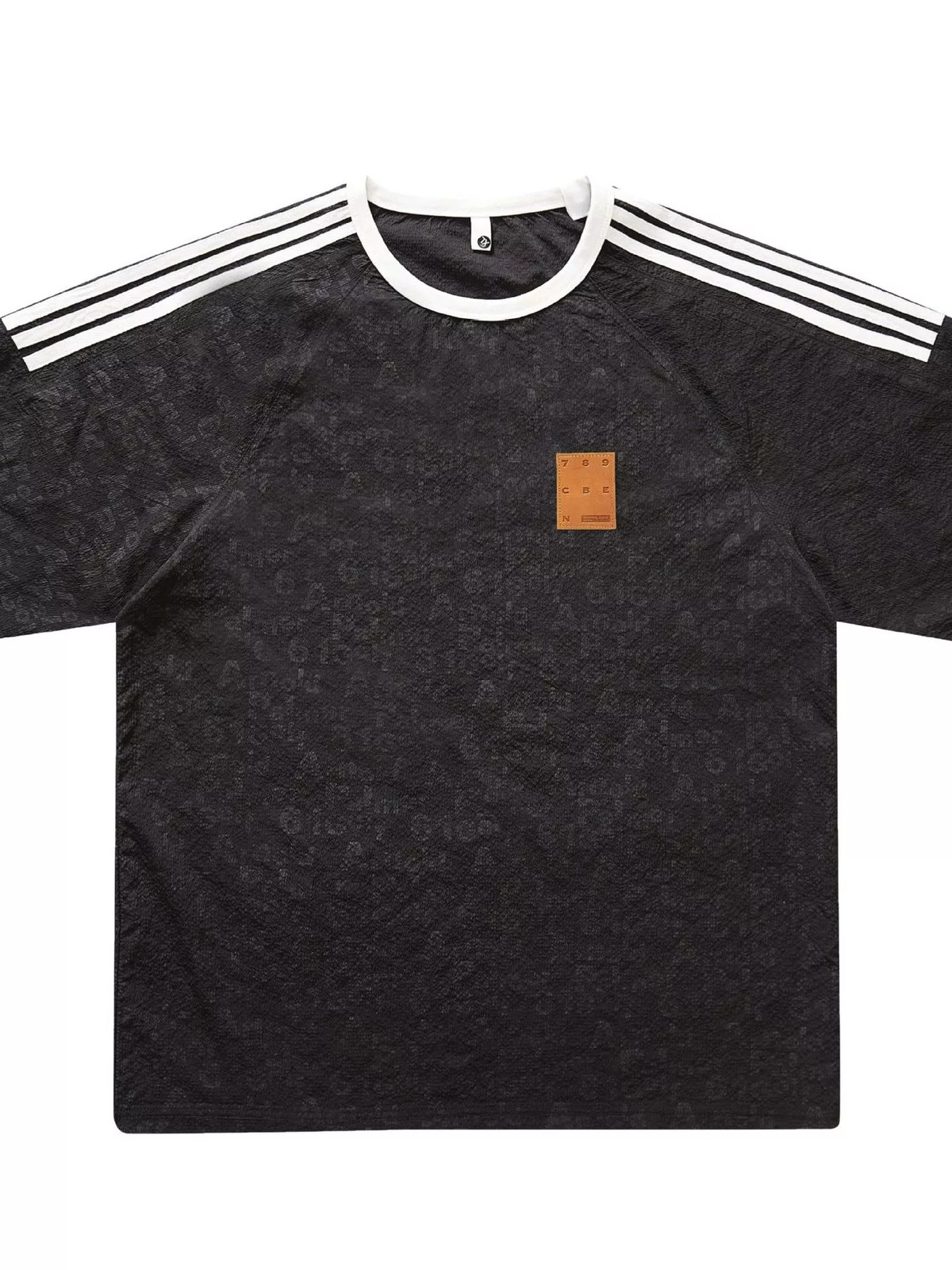 Men’s Full Size Striped Shoulder Relaxed Fit T-Shirt Plus Size