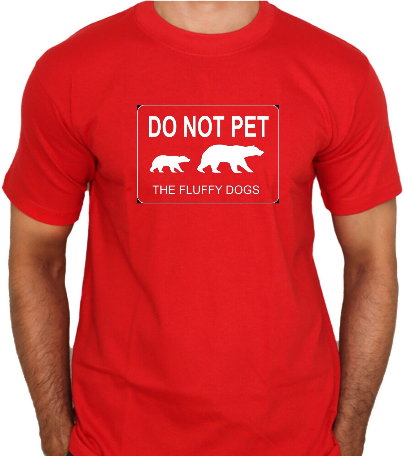 Do not pet the fluffy dog Funny Tee Shirt NEW w/Tags 4 colors available New