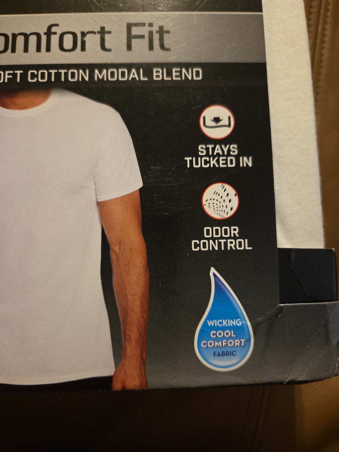 Hanes Men’s 3 Pack Comfort Fit Tagless White T -Shirts Size 2XL 50-52″ New
