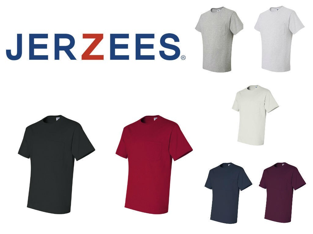 Jerzees Dri-Power 50/50 T-Shirt with Pocket on chest – 29 MPR