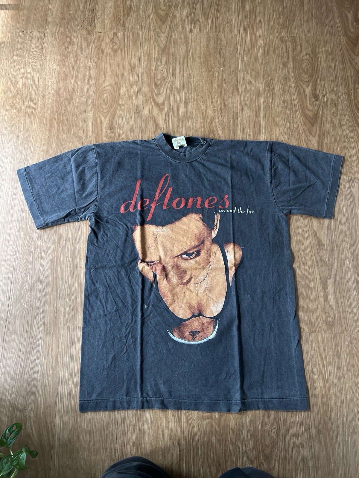 Deftones Around The fur Vintage Black Faded Tshirt