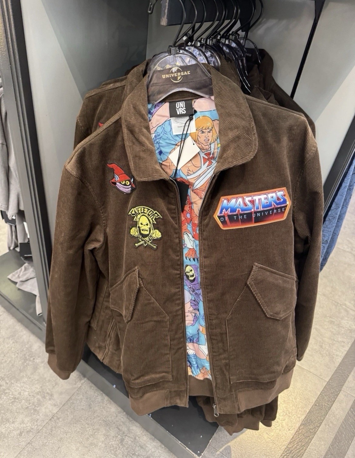 Universal Studios UNIVRS Masters Of The Universe Brown Jacket NWT Medium