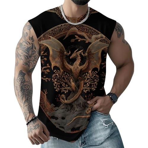 Graphic Muscle Workout 3D Tank Top