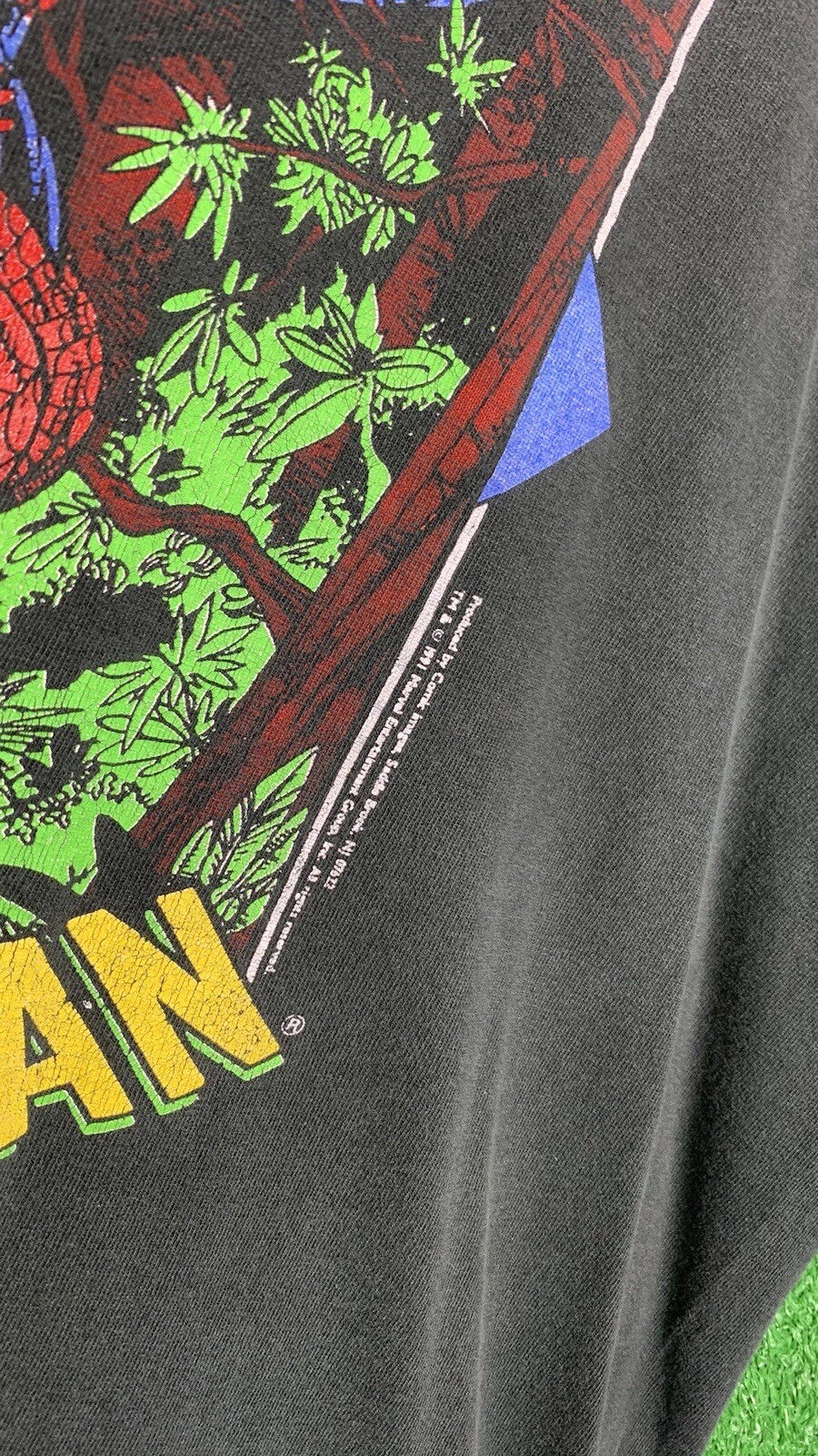 VTG Spiderman T-Shirt 1991 Marvel Comic Images Todd McFarlane “Perceptions” XL