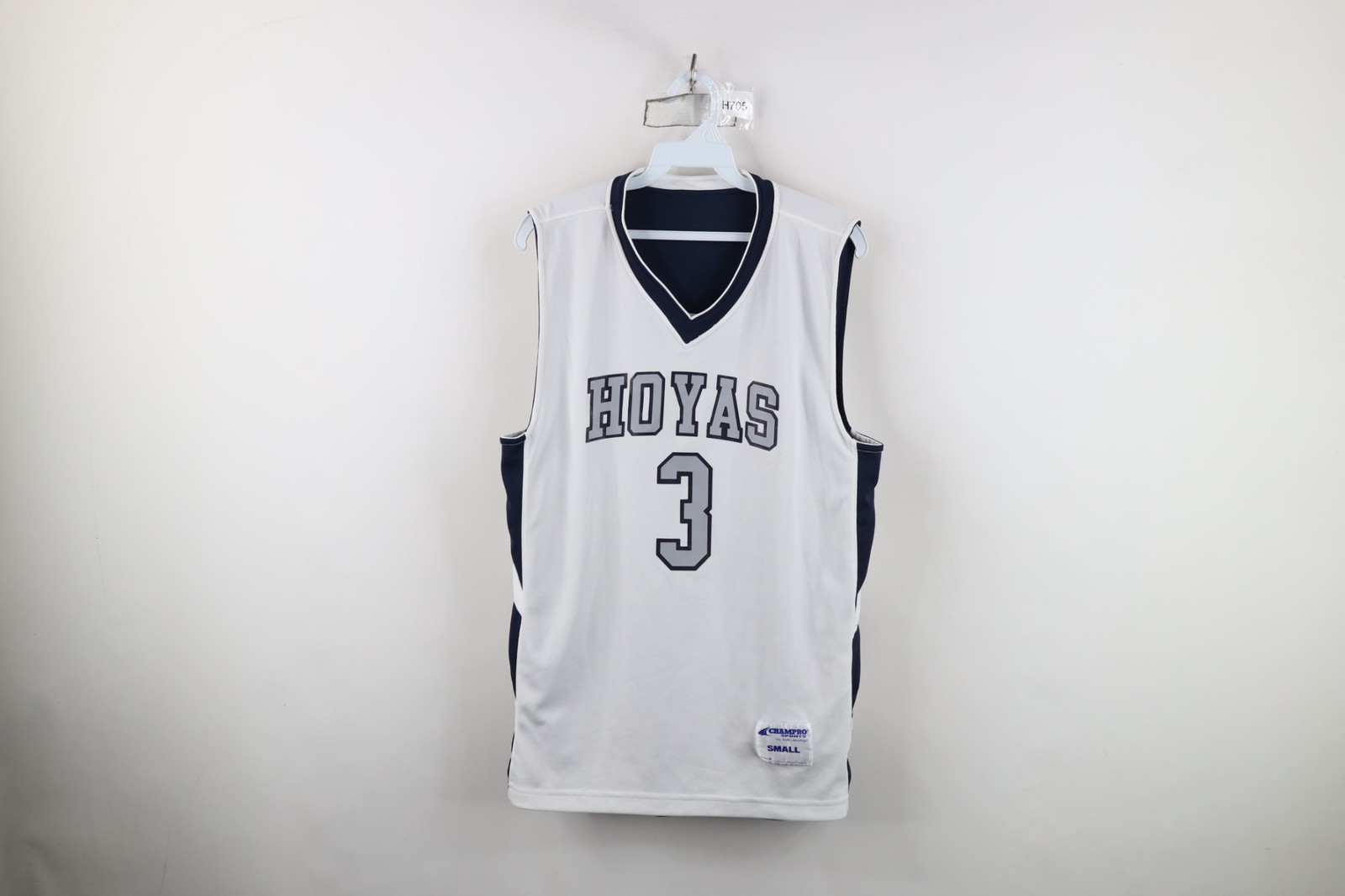 Vintage 90s Mens Small Reversible Georgetown University Basketball Jersey #3