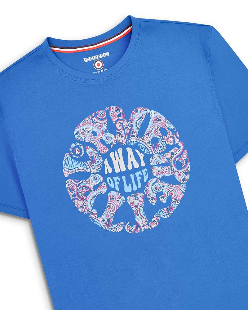 Lambretta Mens Paisley Roundel Tee BNWT