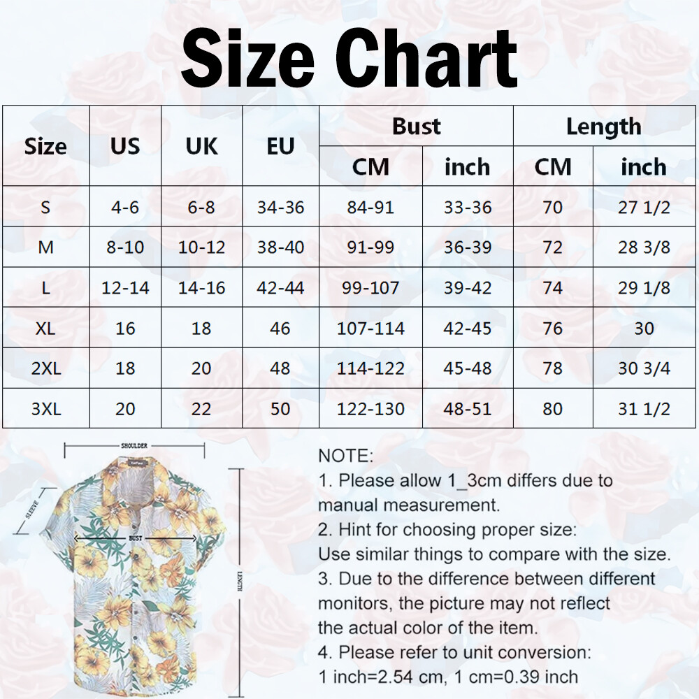 Button Down Shirts Men Black White Hawaiian Dress Short Sleeve Party Up Soft Tee