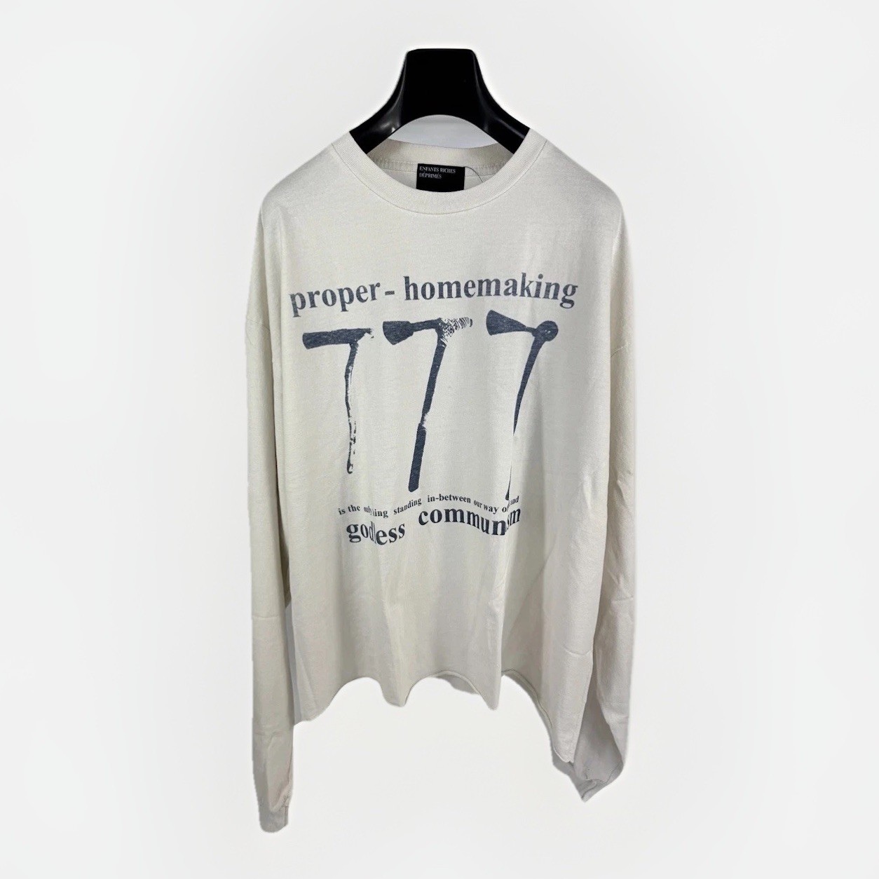 Enfants Riches Deprimes – Proper Homemaker Print Long Sleeve T-Shirt Size: L