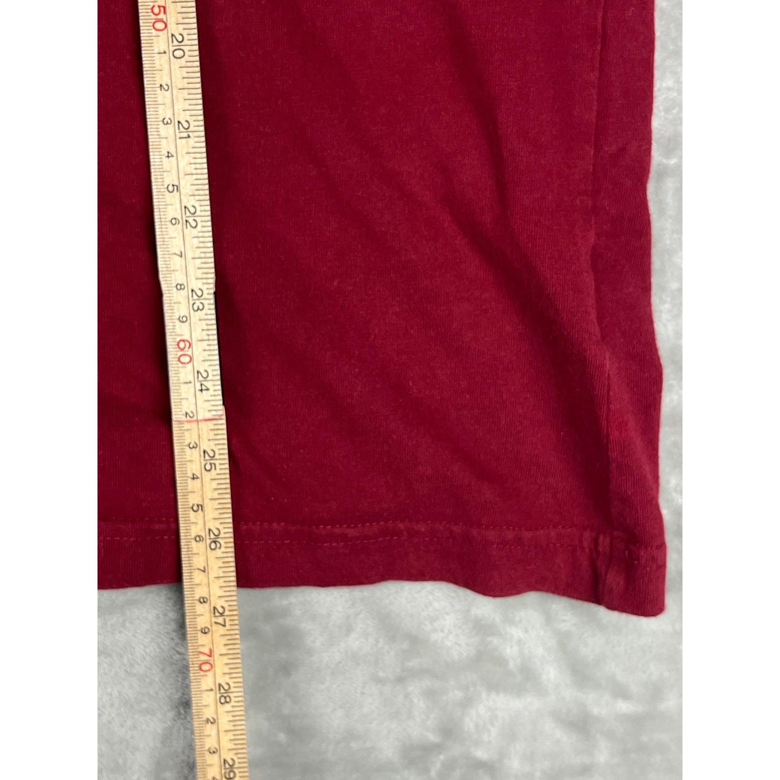 Adidas Originals Trefoil T-Shirt Large L Maroon White 3-Stripes Crewneck Cotton