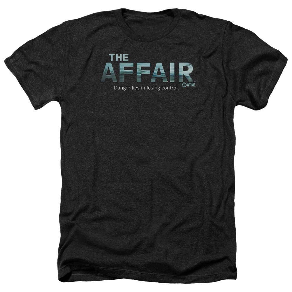 Trevco Men’s Affair Logo Adult T-Shirt, Heather Black, Medium