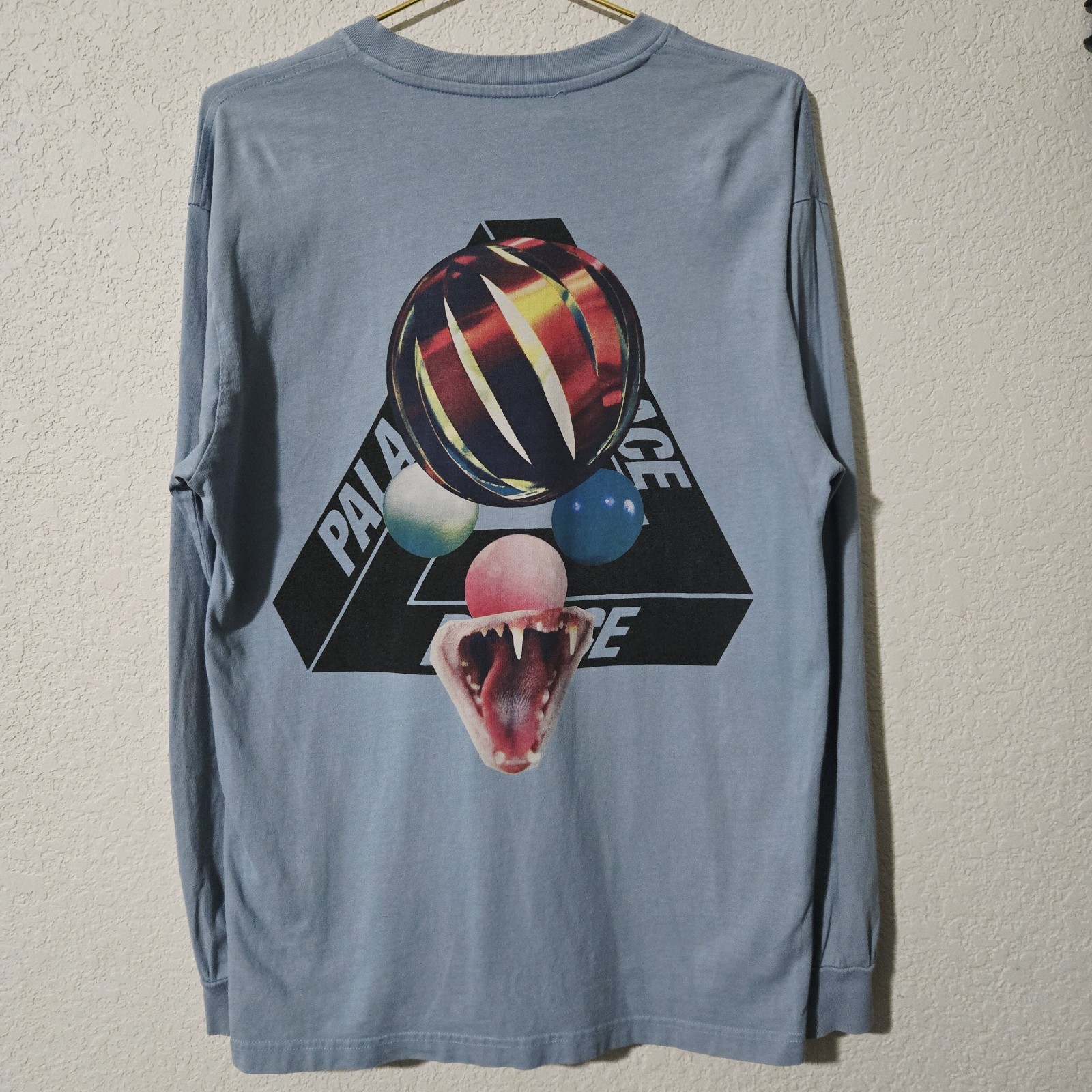Palace “Sans Ferg” Long Sleeve Tee– Blue Size M