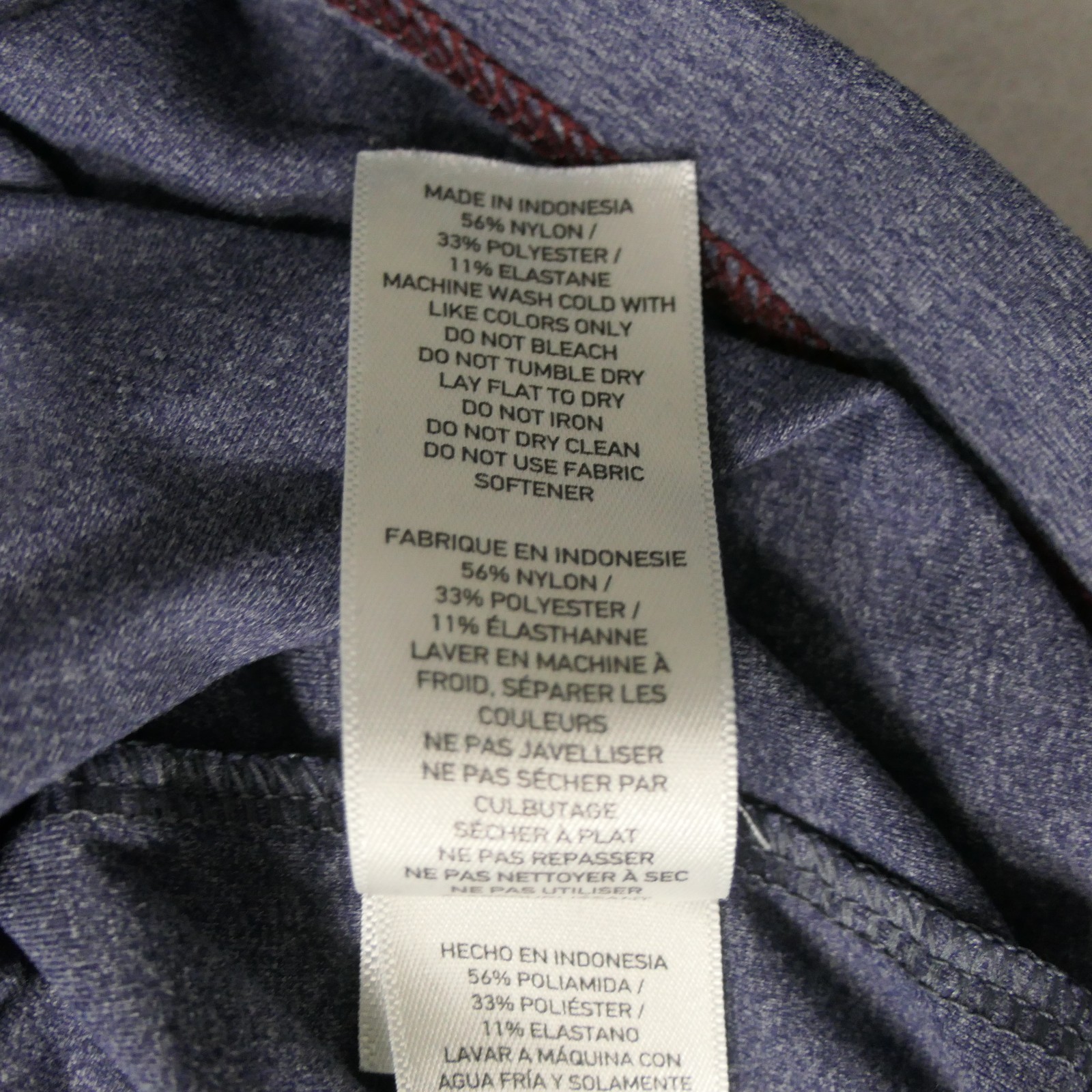 Rhone Reign Men’s T-Shirt Blue XXL Performance Athletic Anti-Odor UPF50+ US Made