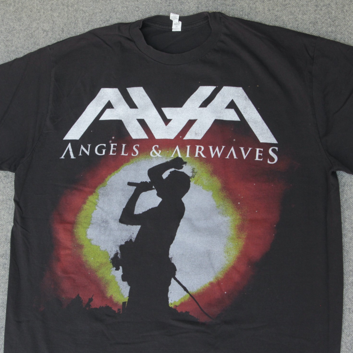 Angels & Airwaves T Shirt L VTG 2008 Tour Merch Rock Concert Band Tom DeLonge