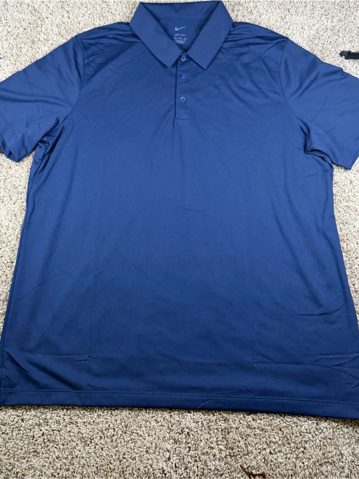 Nike Dri-FIT Polo Shirt in navy blue, men’s size XL.