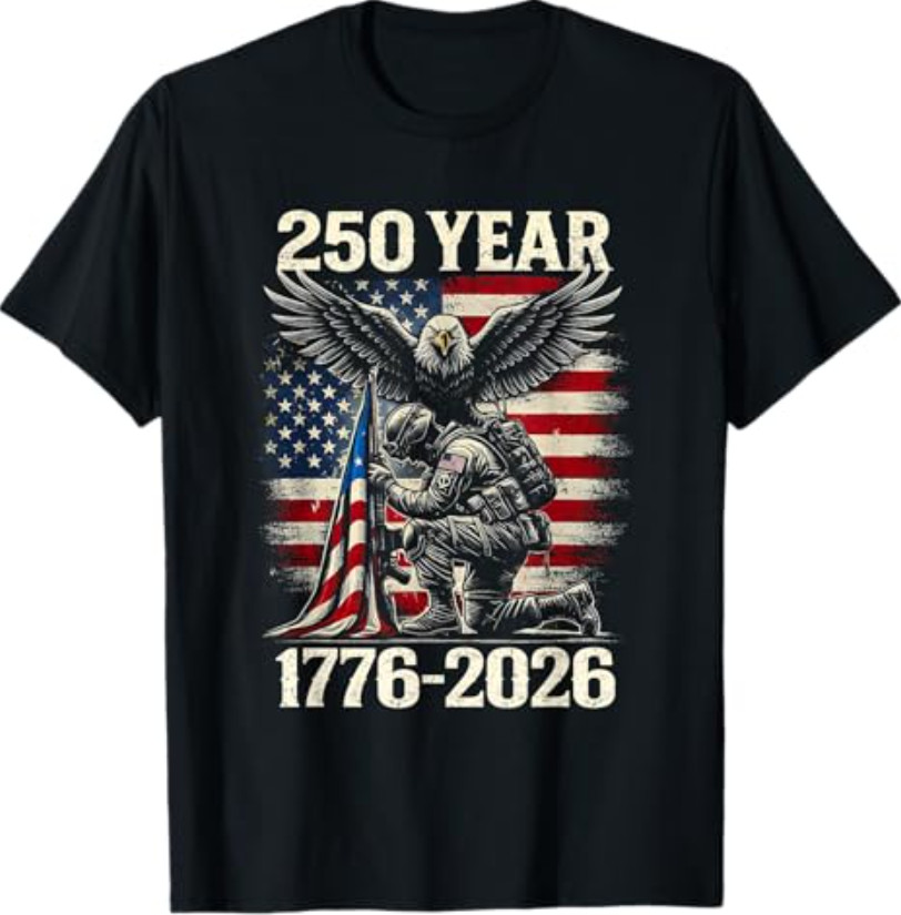 250 Years 250th Anniversary USA 4th July Independence Day T-Shirt