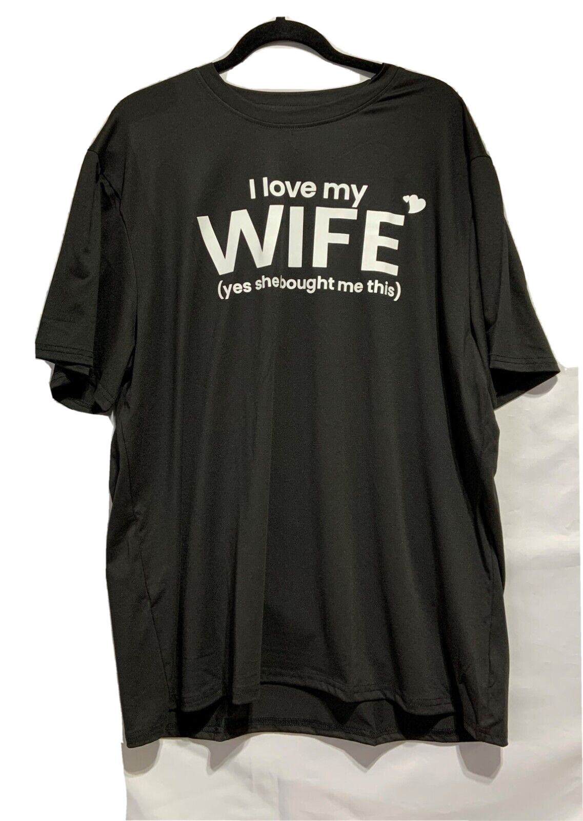 Men’s Plus Size I Love My WIFE Yes She Bought Me This Print Plain Color 1XL(46)