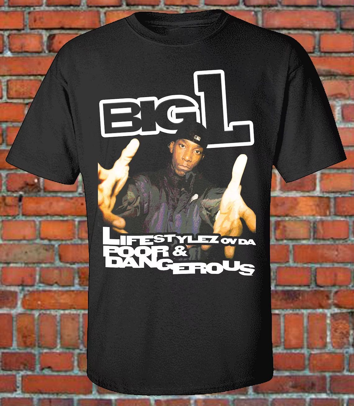 BIG-L Rap Hip Hop Rapper 90s Retro Unisex Cotton T Shirt