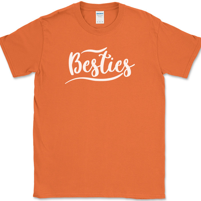 Besties T-Shirt Funny Humor Group Best Friends Forever Novelty Text Tee
