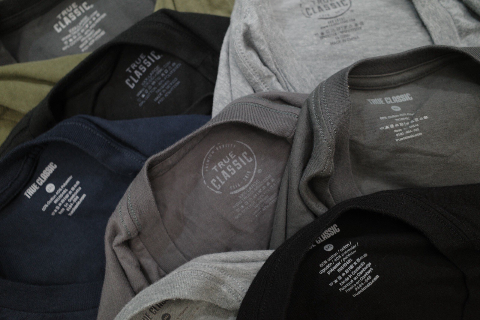 Lot of 10 True Classic Tee S/S Shirts Men’s Size 3XL XXXL Crew Neck Pack