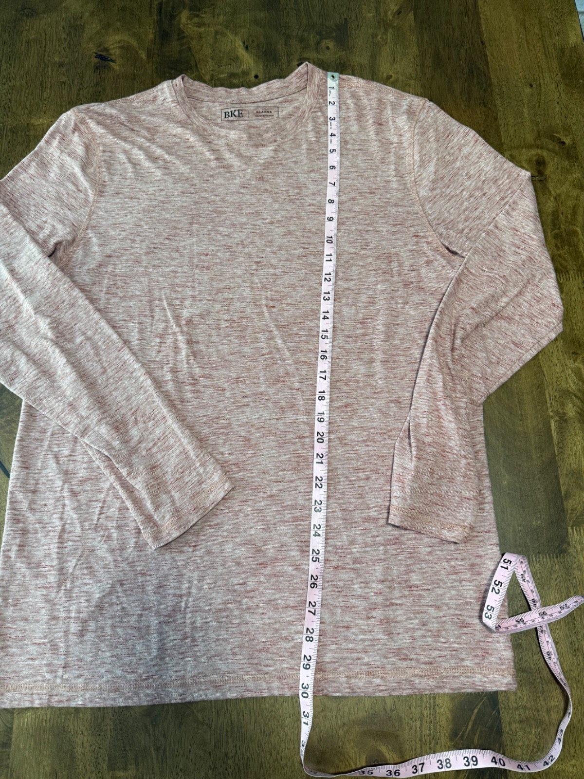 EUC Mens BKE buckle heathered long sleeve tshirt stretch size XL