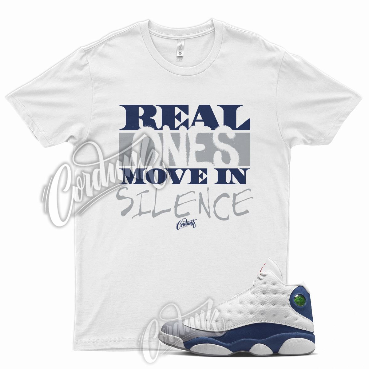 R1 T Shirt for J1 13 French Blue Light Steel Grey Fire Red Flint Navy 1