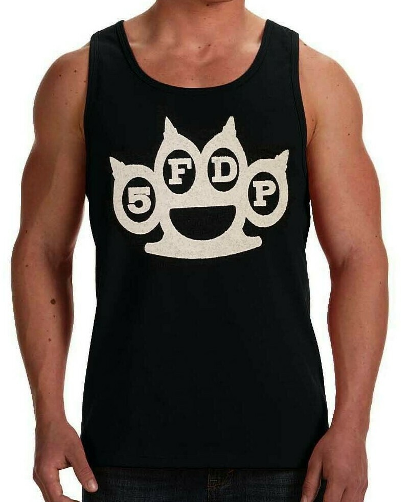 FIVE FINGER DEATH PUNCH LOGO PUNK ROCK Band Black Tank Top