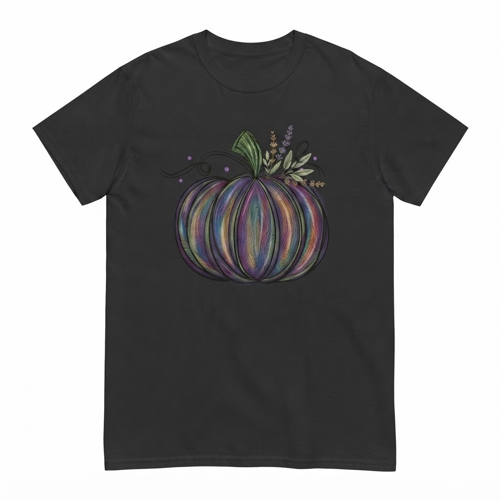Colorful Pumpkin T-Shirt, Pumpkin Season Shirt, Pumpkin Fall Shirt, Autumn Shirt