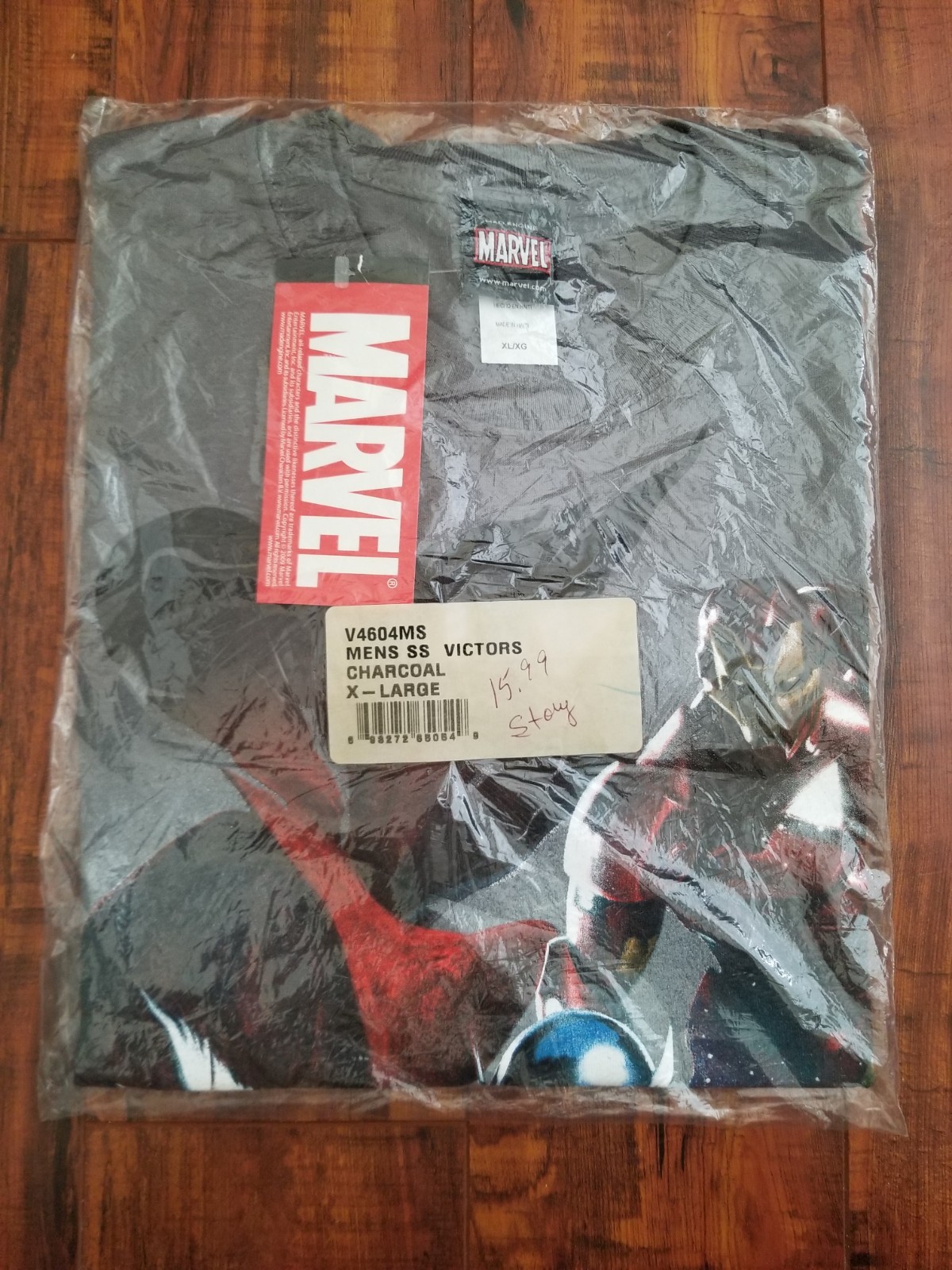 2009 Marvel Mad Engine Captain America Avengers Grey T-Shirt – Men’s XL – NEW
