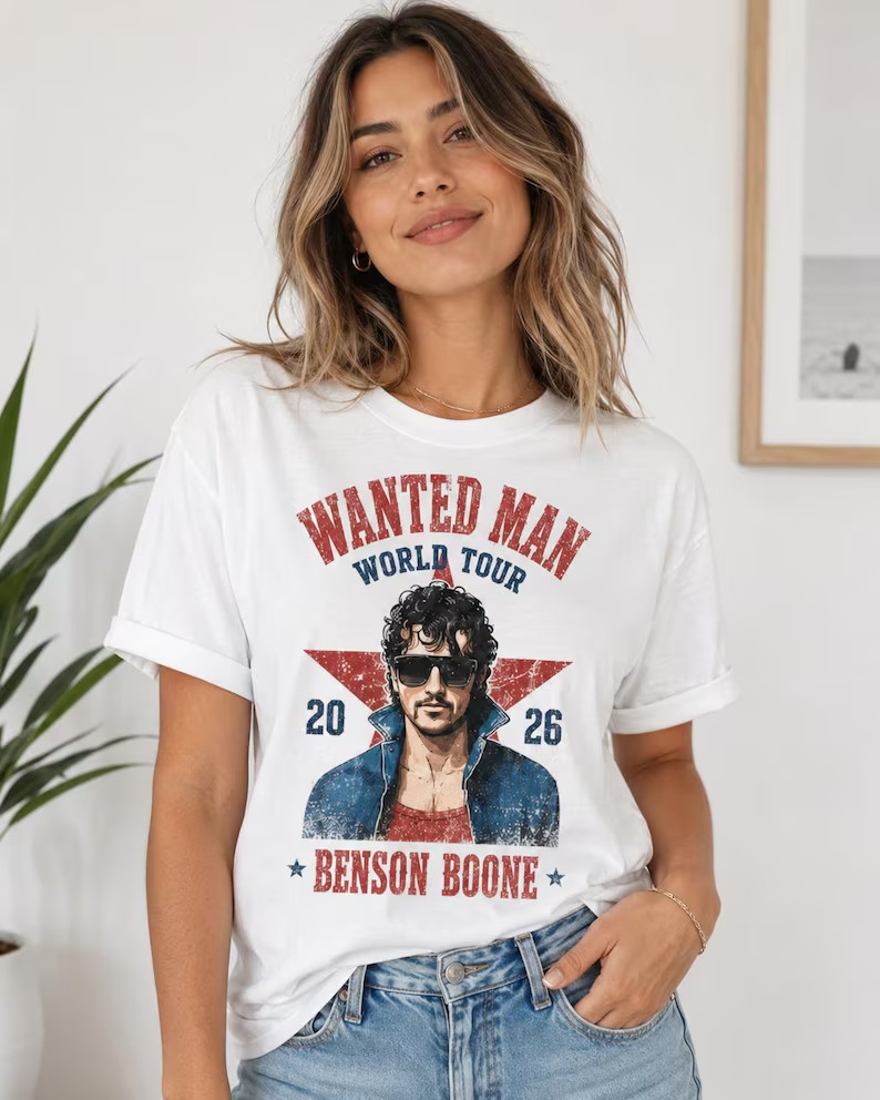 Retro Wanted Man Graphic T-Shirt, Vintage Western Portrait Tee
