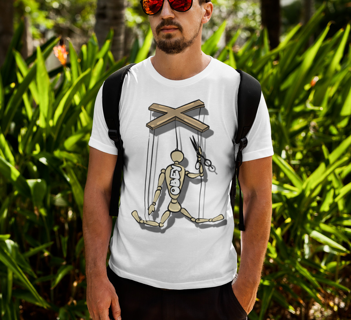 Cut The Strings Shirt Disobey Puppet Master Obey Tee Fight For Freedom Democracy