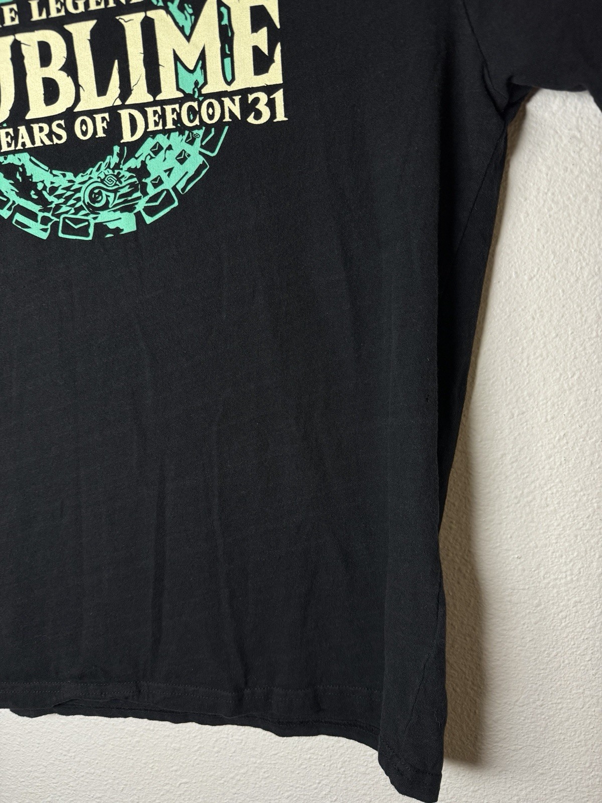 The Legend of Sublime Tears of Defcon 31 Shirt Large Black