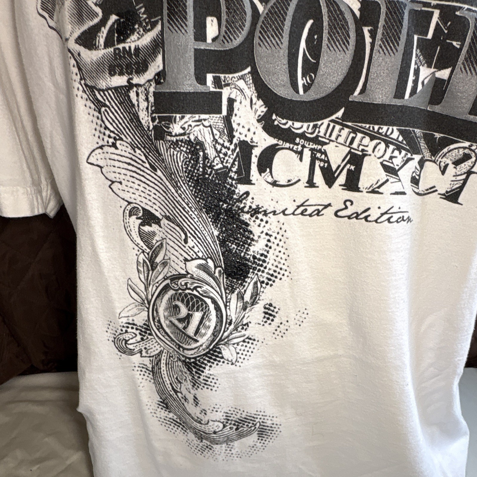 Southpole Authentic Collection White Graphic Vintage Crew Neck Y2K Men’s XL