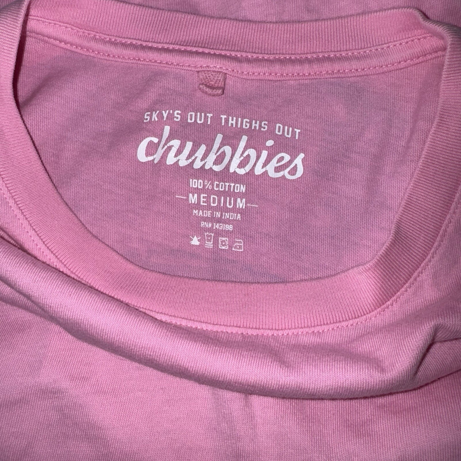 Chubbies The Weekend Has Arrived Graphic Pink Pocket Tshirt Cotton Medium