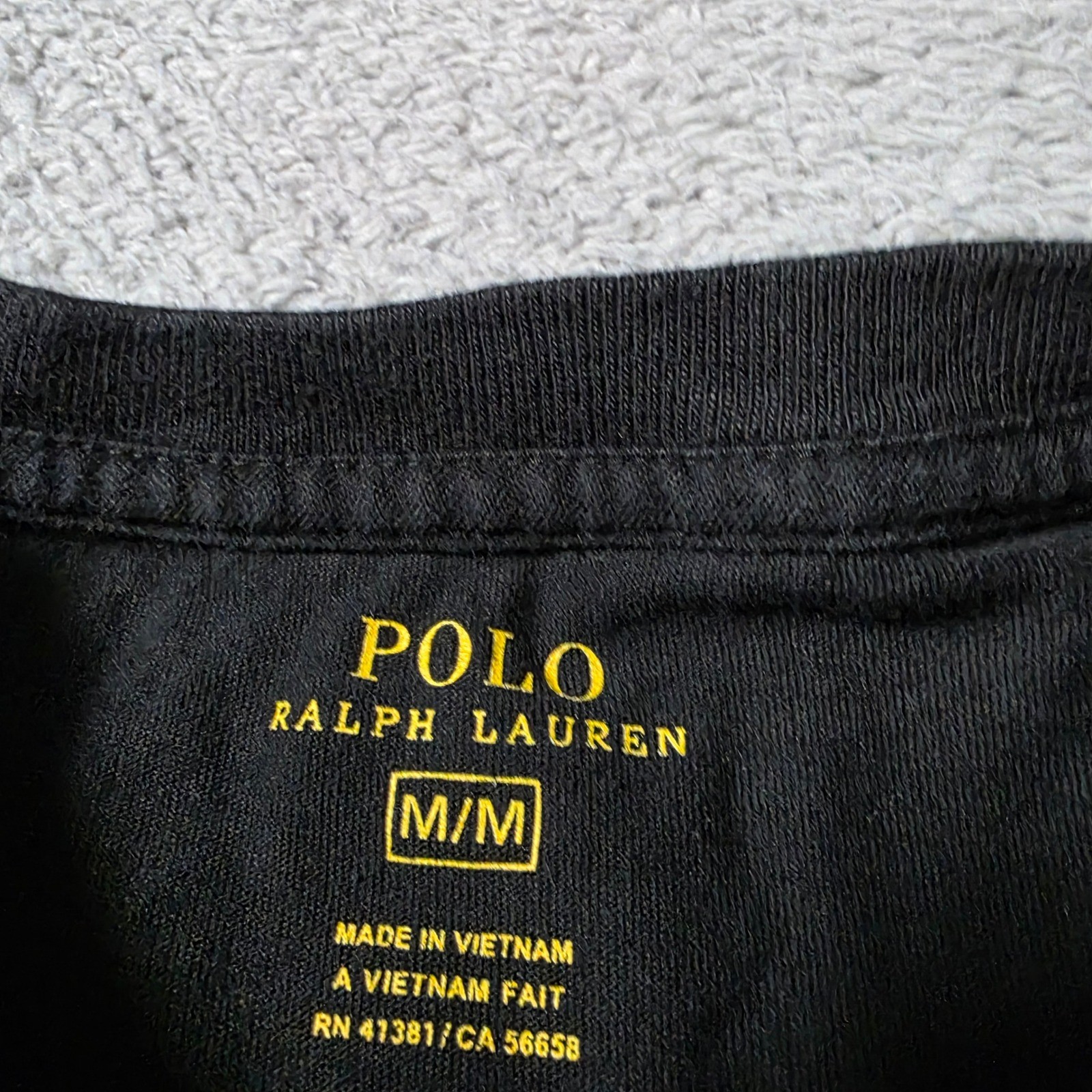 Polo Ralph Lauren Mens S/M 2pk T-Shirt Black Navy Blue Embroidered Pony Logo