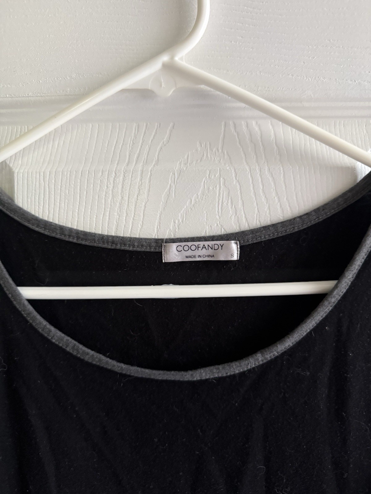 COOFANDY Men’s Black Solid Round Neck Sleeveless Tank T-Shirt Size S